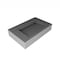 Castello Usa Pyramid 30 in Solid Surface Wall-Mounted Bathroom Sink in Gray with No Faucet Hole CB-GM-2053-30-G-NH - alternate 2